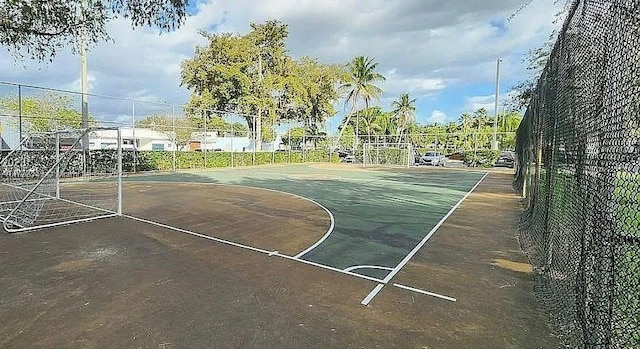 view of basketball court