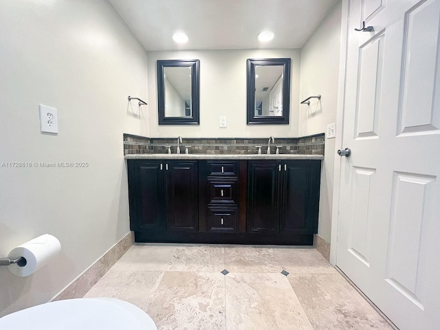 bathroom with vanity