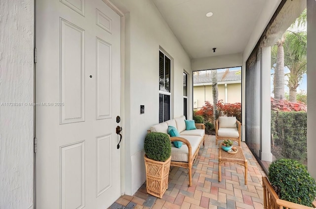 view of sunroom