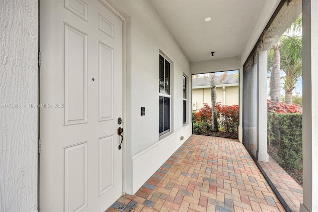 view of sunroom / solarium