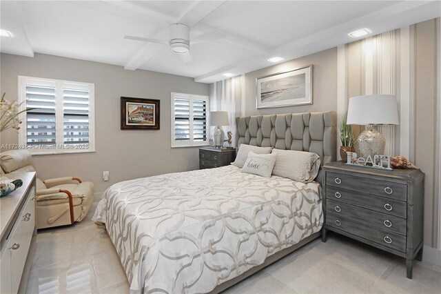 bedroom with ceiling fan