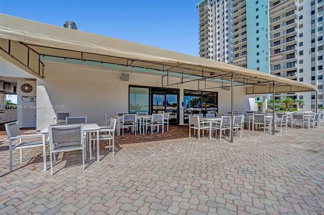 view of patio with outdoor dining space