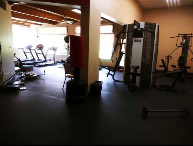 view of workout area