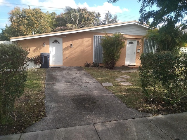 view of ranch-style home