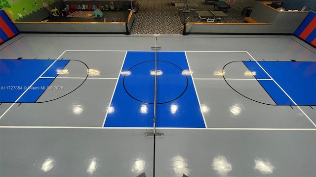 view of basketball court