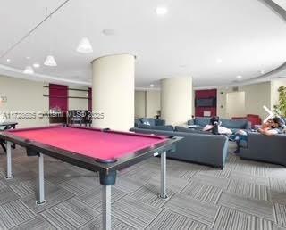 game room featuring billiards