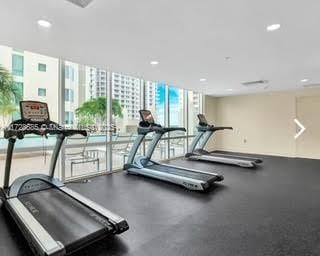 view of workout area