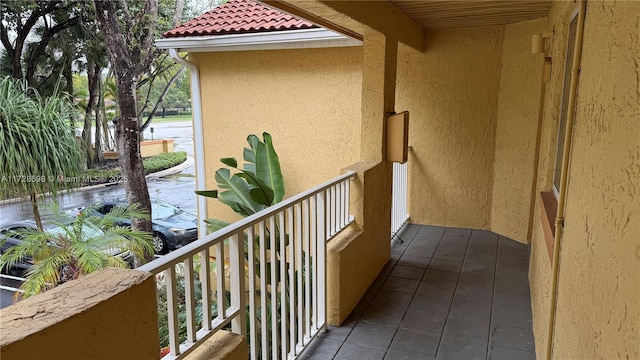 view of balcony