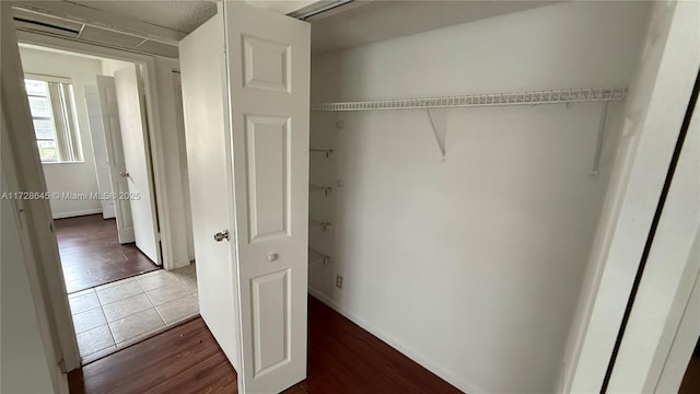 view of closet