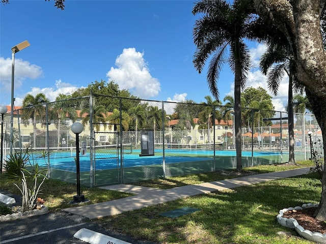 view of tennis court