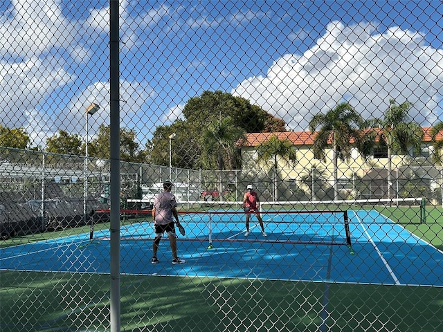 view of tennis court