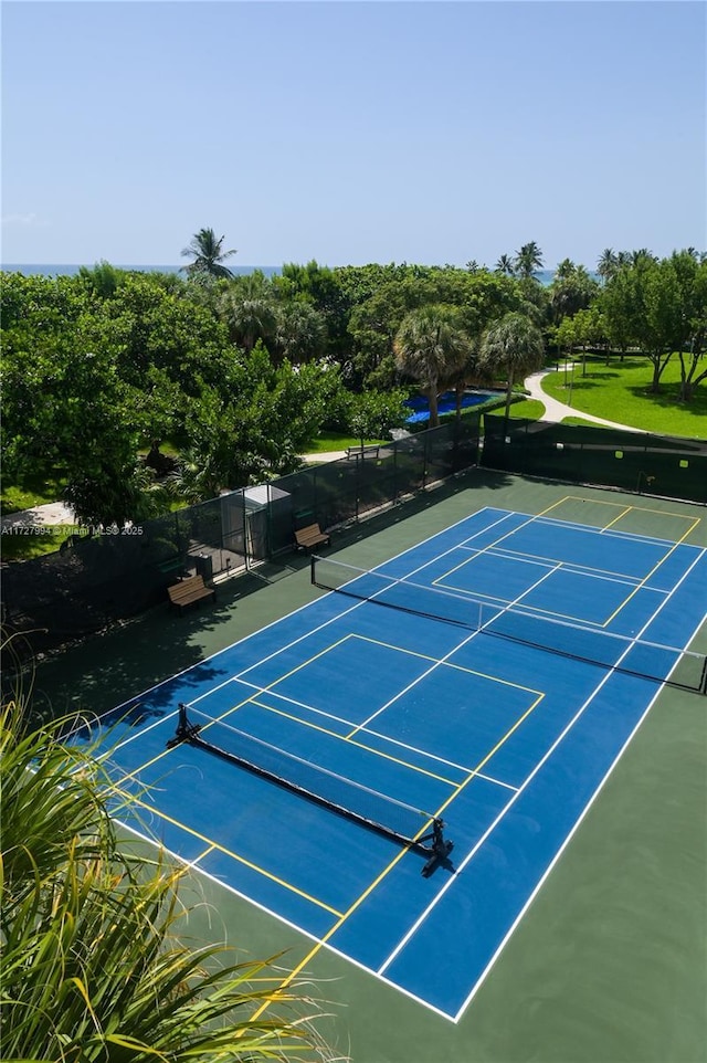 view of sport court