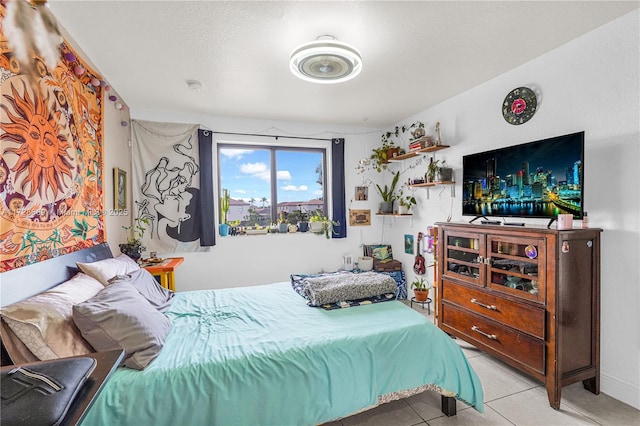 view of tiled bedroom