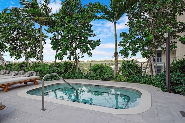 view of pool with a patio