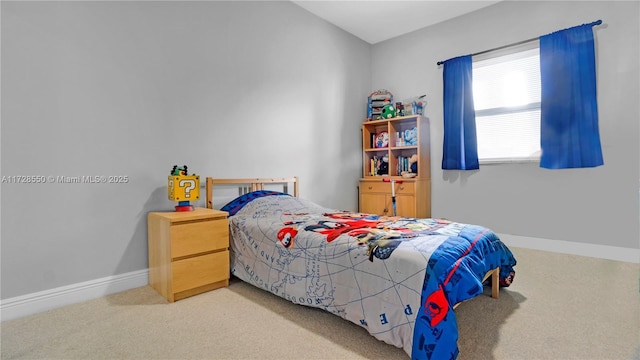 bedroom featuring carpet floors