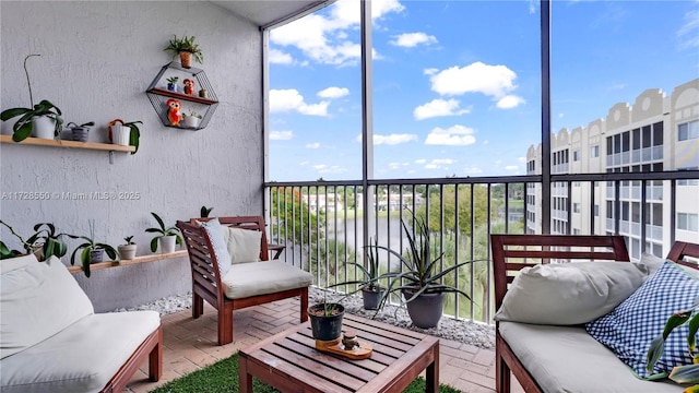 view of sunroom / solarium