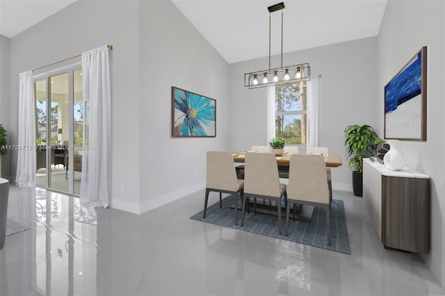 dining room featuring a healthy amount of sunlight and french doors