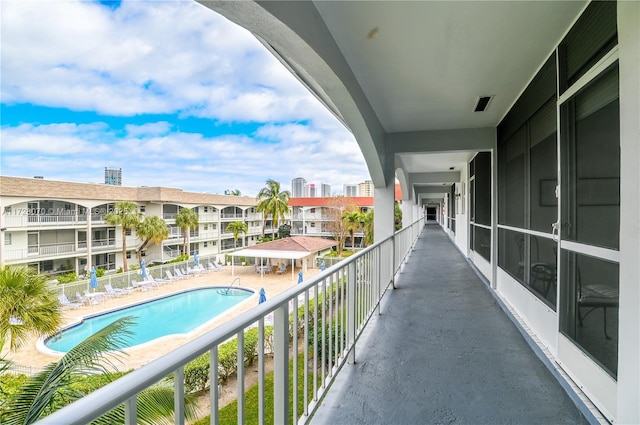 view of balcony