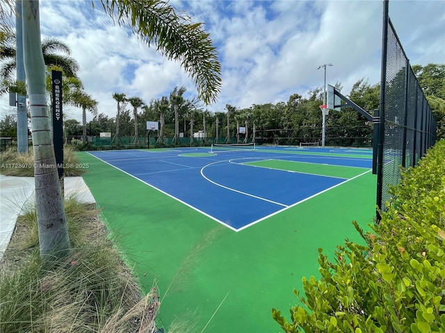 view of sport court