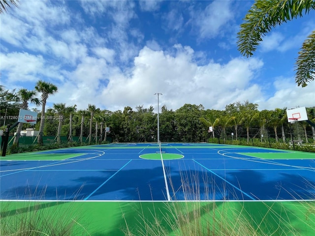 view of sport court