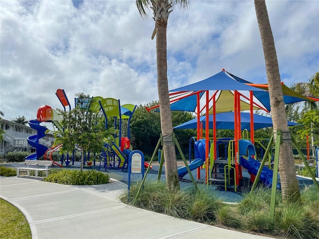 view of jungle gym