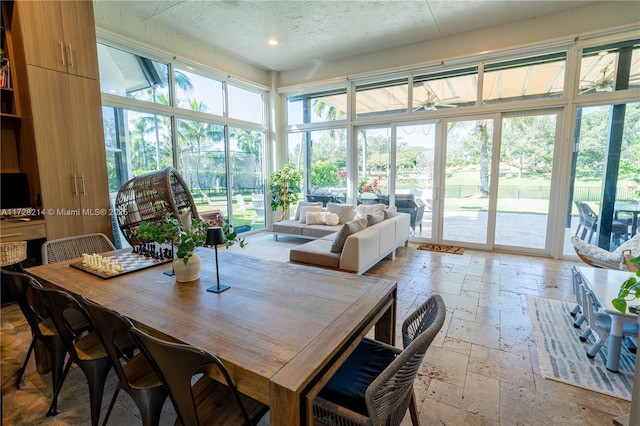 view of sunroom / solarium