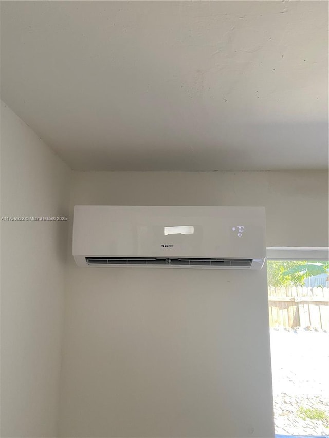 details with a wall mounted air conditioner