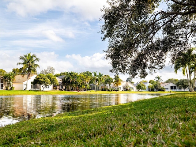 view of water feature