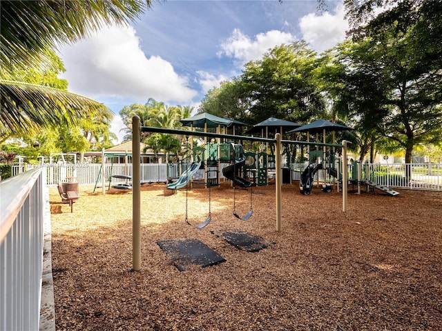 view of jungle gym