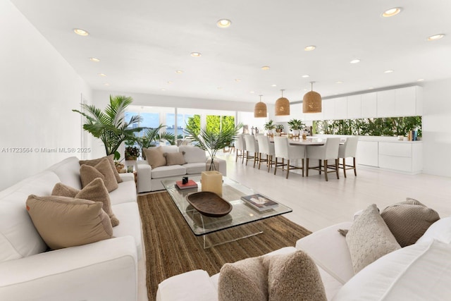 1065 N Shore Dr, Miami Beach, FL 33141 - living area with recessed lighting