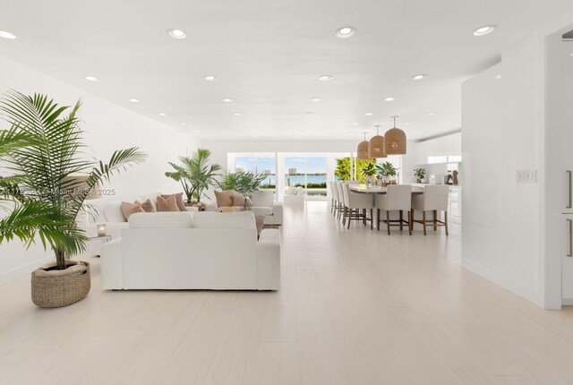 1065 N Shore Dr, Miami Beach, FL 33141 - living area with recessed lighting