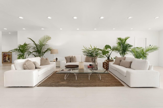 1065 N Shore Dr, Miami Beach, FL 33141 - living area featuring recessed lighting