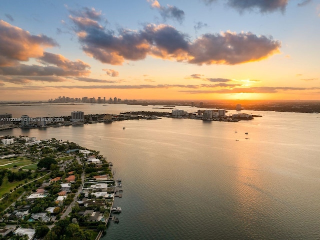 1065 N Shore Dr, Miami Beach, FL 33141 - water view with nearby urban area
