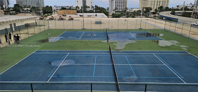 view of tennis court