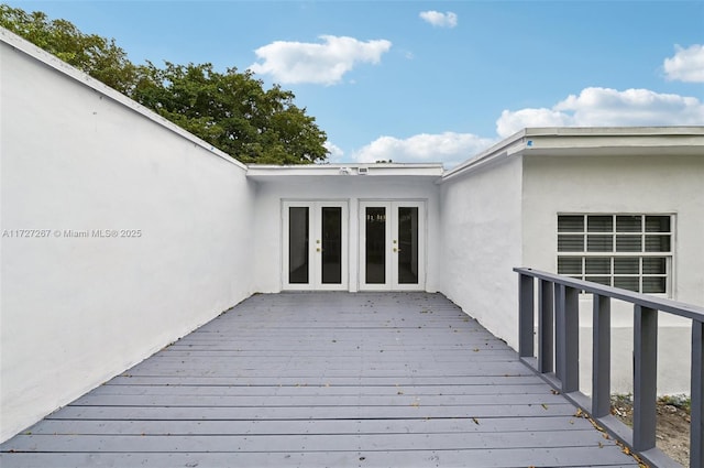 299 S Biscayne River Dr, Miami, FL 33169 - wooden deck featuring french doors