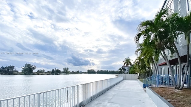 view of water feature