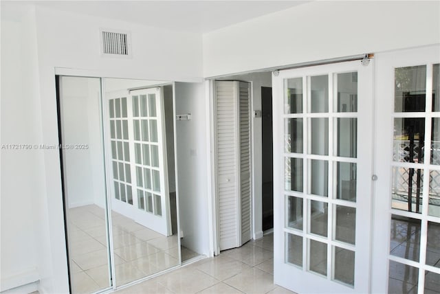 exterior space featuring french doors