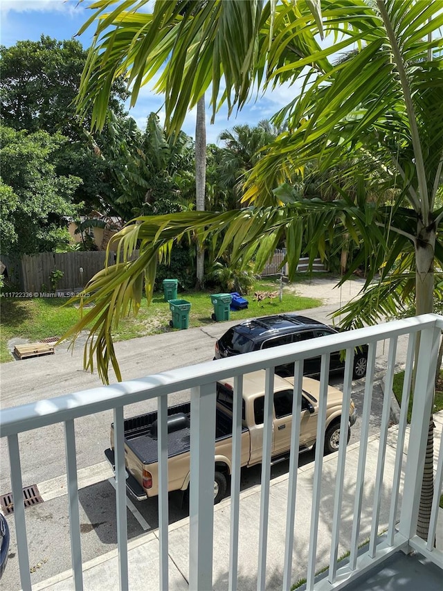 view of balcony