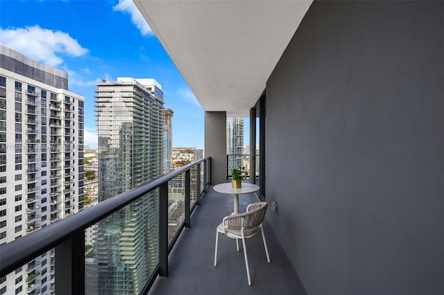 view of balcony