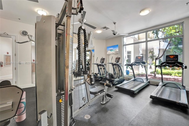 view of exercise room