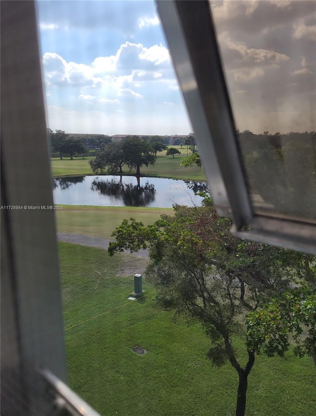 view of water feature