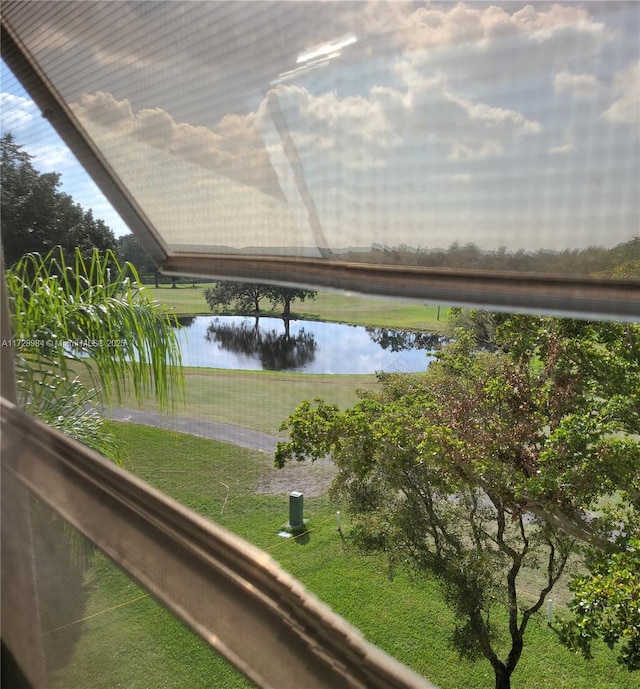 view of water feature