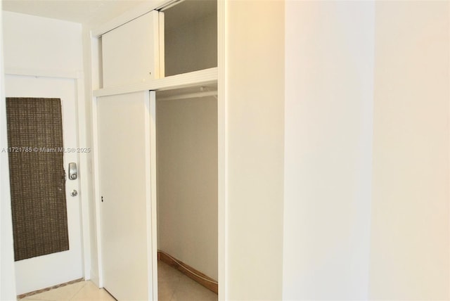 view of closet