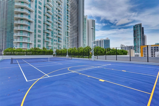 view of tennis court