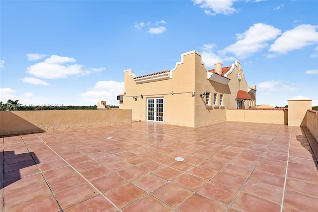 view of patio / terrace with french doors