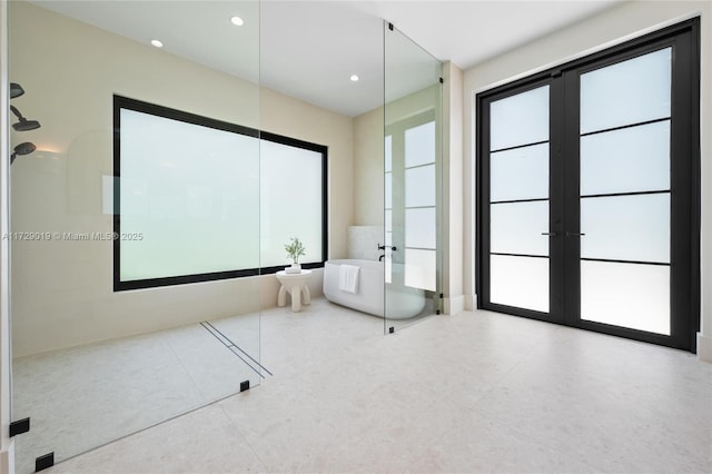 11001 SW 74th Ave, Pinecrest, FL 33156 - home theater featuring french doors and recessed lighting