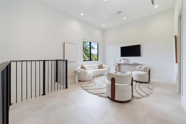 11001 SW 74th Ave, Pinecrest, FL 33156 - living area featuring recessed lighting and baseboards