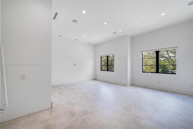 11001 SW 74th Ave, Pinecrest, FL 33156 - spare room featuring recessed lighting and baseboards