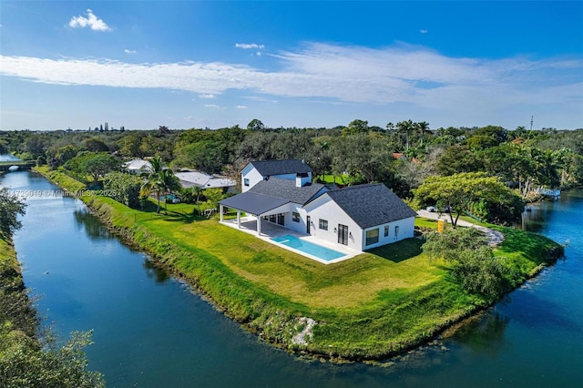 11001 SW 74th Ave, Pinecrest, FL 33156 - view from above of property featuring a nearby body of water