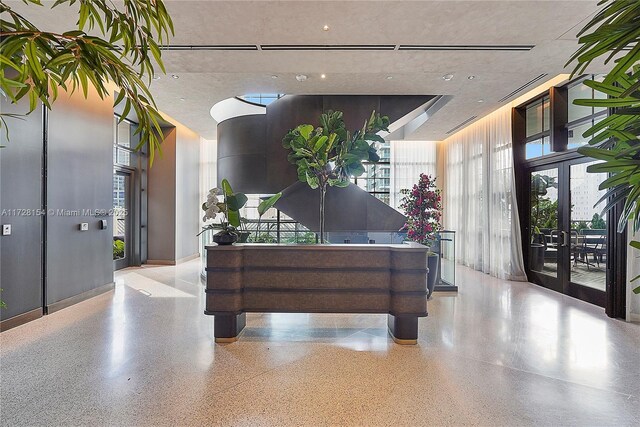 reception area featuring french doors